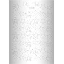 Металлизированный стикер для дизайна ногтей SILVER 005