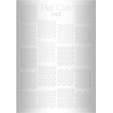 Металлизированный стикер для дизайна ногтей SILVER 010
