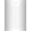 Металлизированный стикер для дизайна ногтей SILVER 019