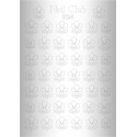 Металлизированный стикер для дизайна ногтей SILVER 024