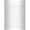 Металлизированный стикер для дизайна ногтей SILVER 027