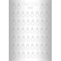 Металлизированный стикер для дизайна ногтей SILVER 030
