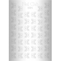Металлизированный стикер для дизайна ногтей SILVER 031