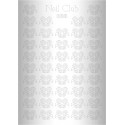 Металлизированный стикер для дизайна ногтей SILVER 033