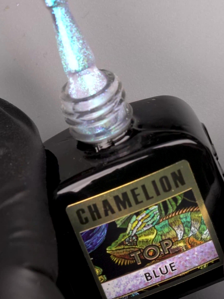 Купить глянцевый с эффектом хамелеон CHAMELLEON TOP BLUE Nail Club