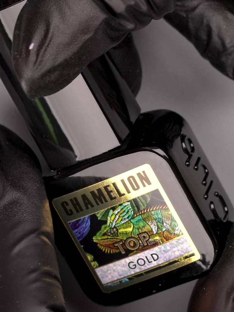 Купить глянцевый с эффектом хамелеон CHAMELLEON TOP GOLD Nail Club