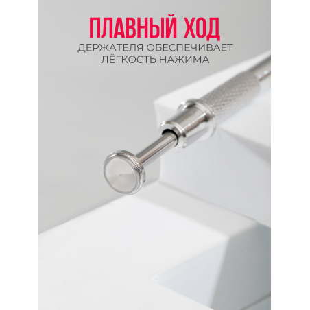 Спонжики в наборе с держателем, 100 штук, цвет Красный