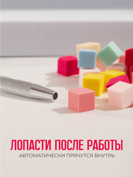 Купить спонжики в наборе с держателем, 100 штук, цвет Красный