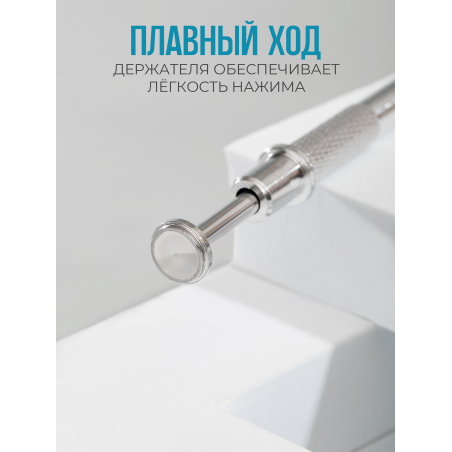 Спонжики в наборе с держателем, 100 штук, цвет Голубой