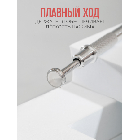 Спонжики в наборе с держателем, 100 штук, цвет Персик
