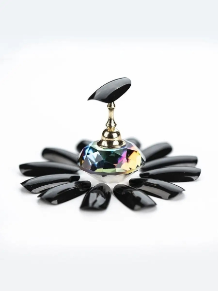 Купить типсы для демонстрационного дизайна ногтей чёрные