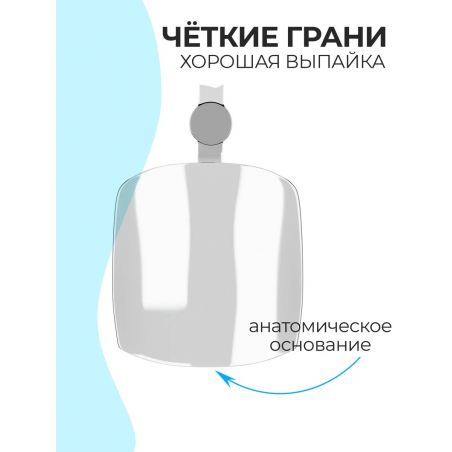 Типсы для педикюра матовые прозрачные р-ы 0-11, 48 шт.