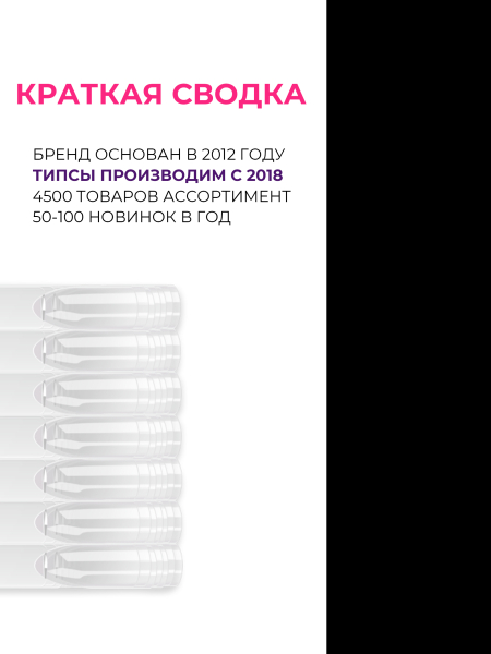 Купить типсы для демонстрации дизайна ногтей на кольце квадратные прозрачные