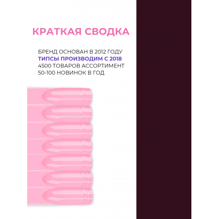 Типсы для демонстрационного дизайна ногтей на кольце квадратные розовые