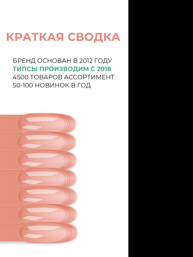 Купить типсы для демонстрации дизайна ногтей на кольце миндаль камуфлирующие