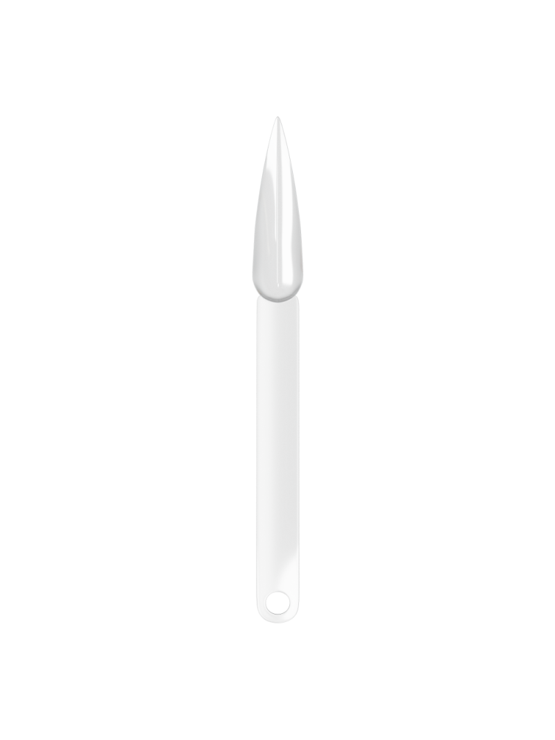 Купить типсы на кольце стилет длинный прозрачные для демонстрационного дизайна ногтей на веере