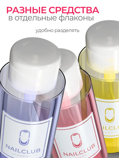 Купить Флакон косметический с помпой NAILCLUB 300 мл с доставкой