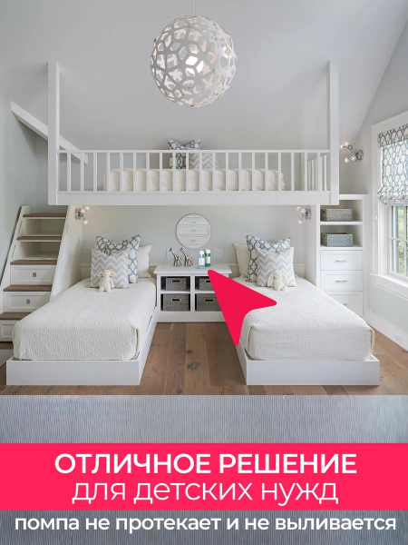 Купить Флакон косметический с помпой NAILCLUB 300 мл с доставкой