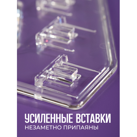 Подставка под лаки из оргстекла прозрачная 5 ярусов