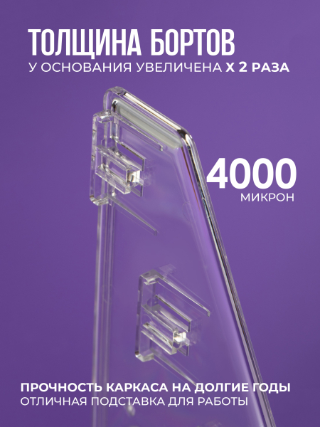 Купить Подставка под лаки из оргстекла прозрачная 5 ярусов с доставкой