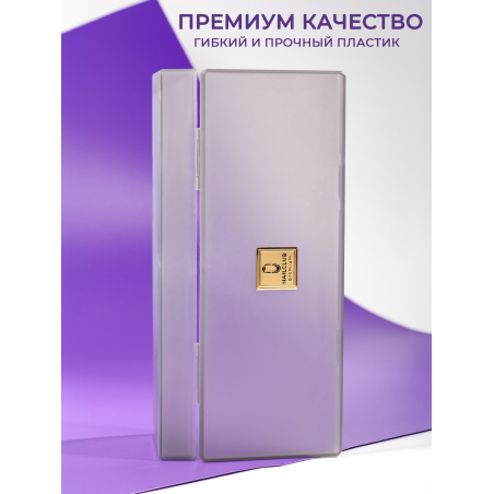 Пенал для пилок и кистей пластик большой серый витраж
