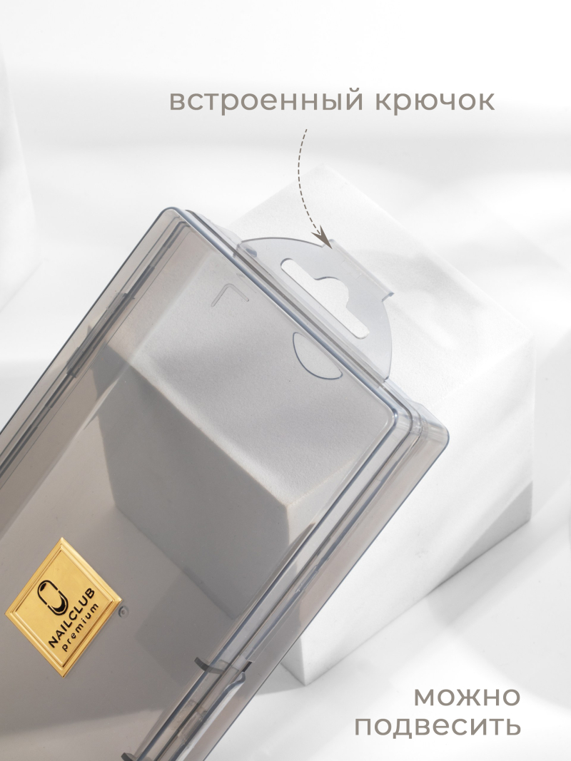 Купить Пенал для пилок и кистей пластик малый серый витраж с доставкой