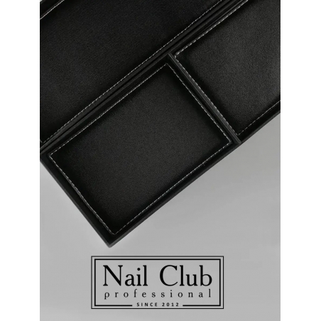 Саквояж-чемодан для мастера маникюра золотой с металлическим логотипом Nail Club