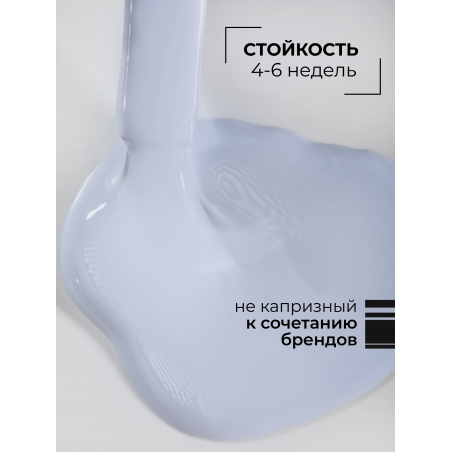 Цветной гель лак голубая пастель EXTREME PASTEL 1-20 Chance 13 мл