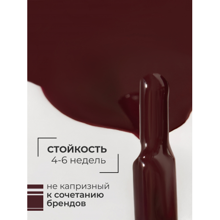 Бордовый гель лак для ногтей ICON №4 Retro 13 мл
