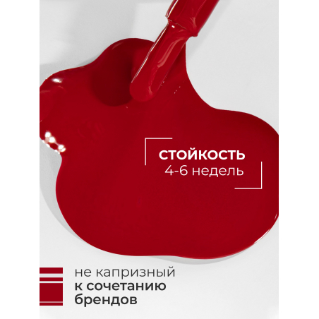 Темно малиновый гель лак ICON №7 Bossy 13 мл