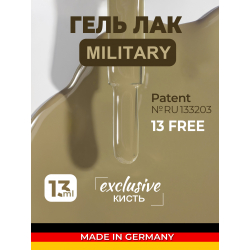 Гель лак зеленый хаки для маникюра ICON №15 Military 13 мл