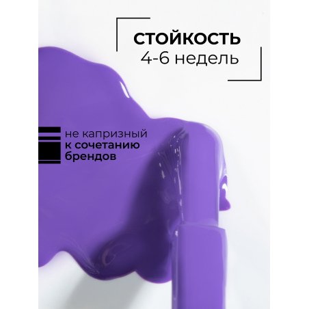 Цветной гель лак королевский темная сирень ICON №31 Plum 13 мл