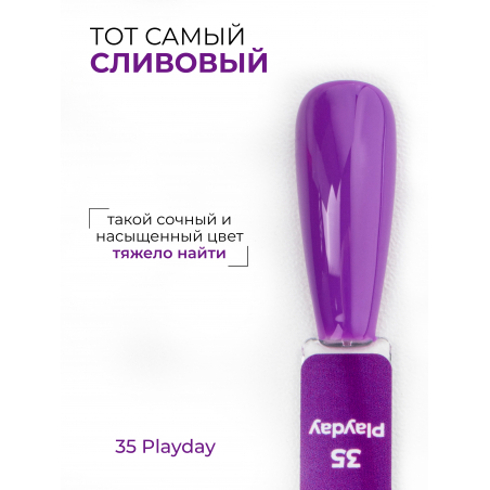 Сливовый профессиональный гель лак ICON №35 Playday 13 мл
