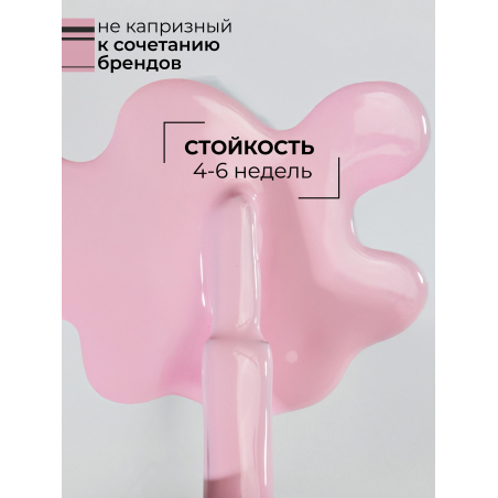 Розовая пастель гель лак гипоаллергенный ICON №47 Powder 13 мл