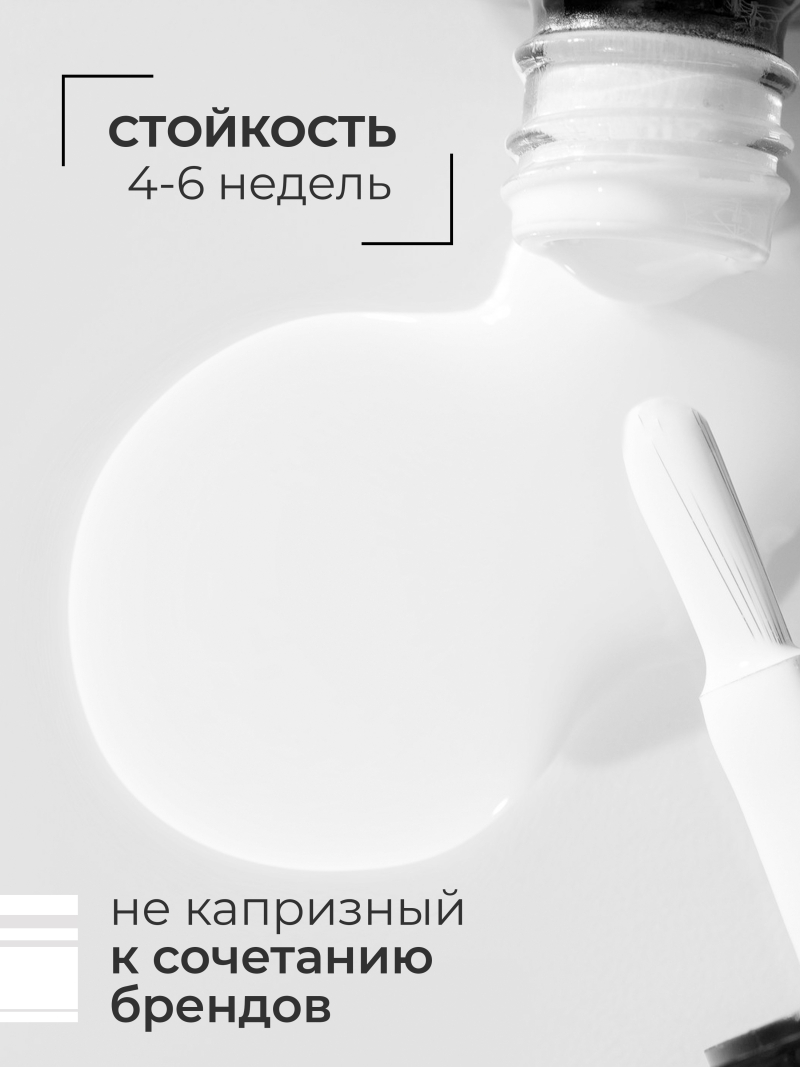 Купить белый гель лак для ногтей ICON №2 ZERO WHITE 13 мл