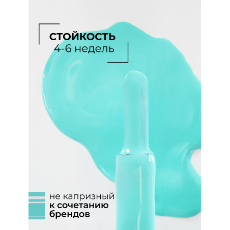 Купить мятный гель лак для ногтей ICON №20 Mint 13 мл