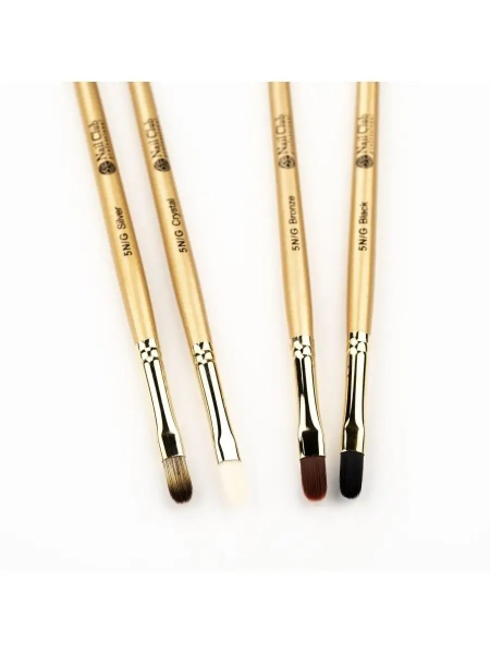 Купить маникюрную кисть для моделирования ногтей гелем 5N/G Bronze Nail Club
