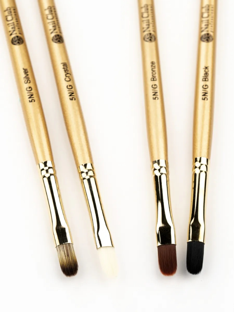 Купить маникюрную кисть для моделирования ногтей гелем 5N/G Bronze Nail Club