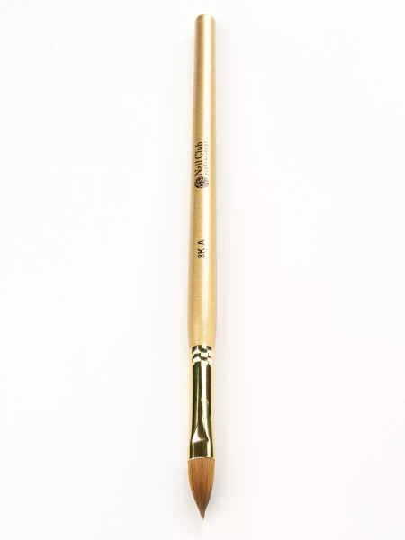 Купить кисть из меха колонка для моделирования акрилом ногтей 8К-А