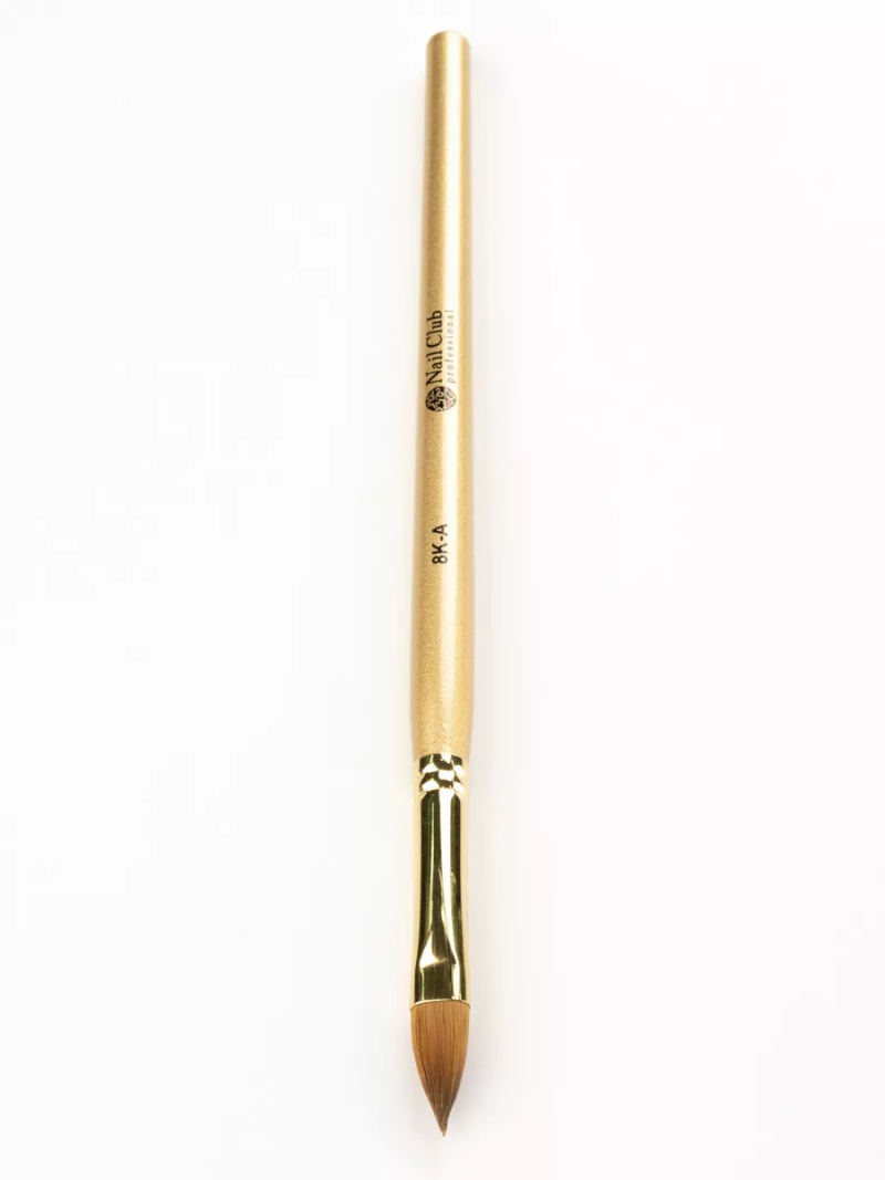 Купить кисть из меха колонка для моделирования акрилом ногтей 8К-А