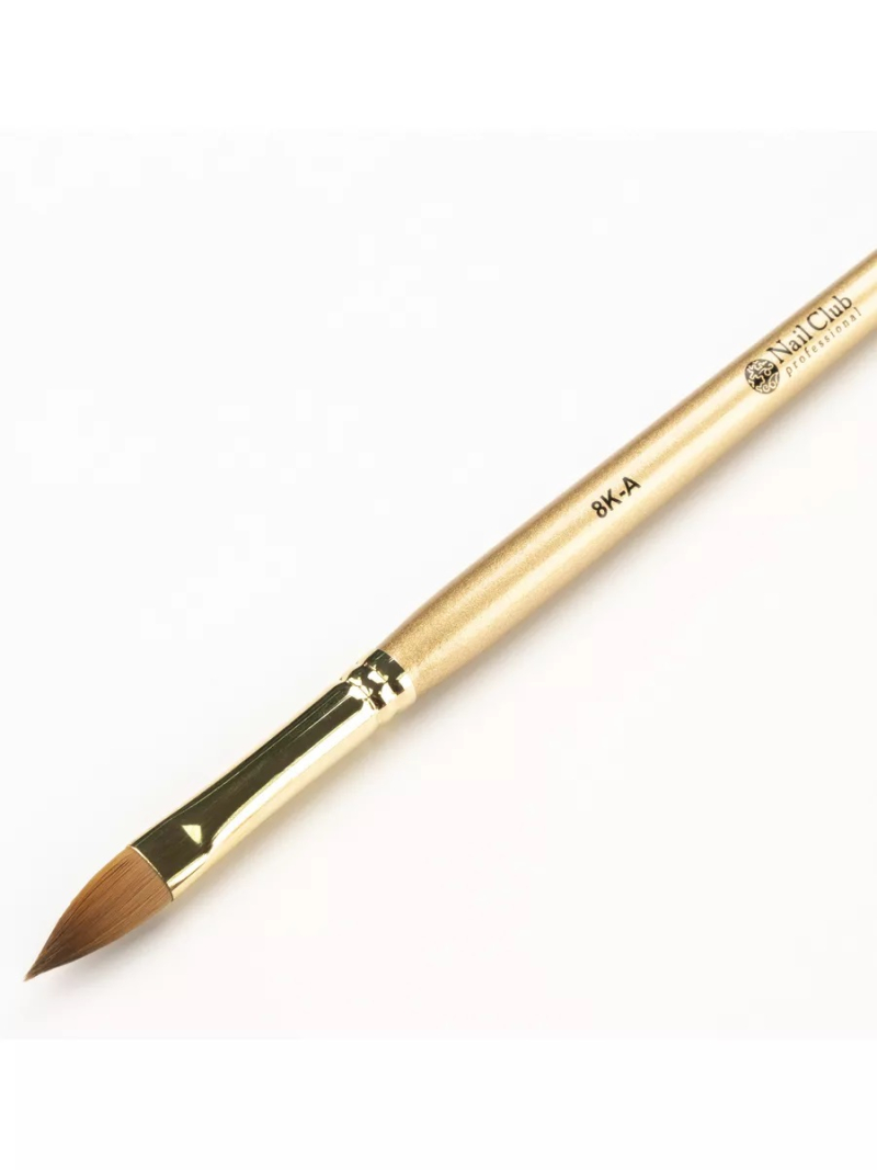 Купить кисть из меха колонка для моделирования акрилом ногтей 8К-А