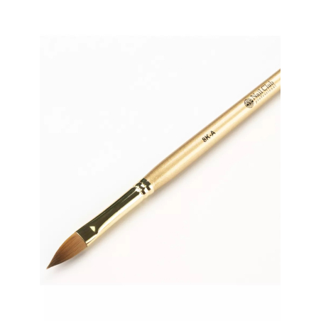 Купить кисть из меха колонка для моделирования акрилом ногтей 8К-А