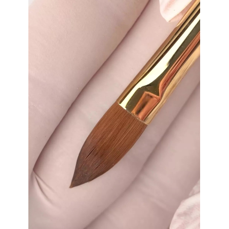 Купить кисть из меха колонка для моделирования акрилом ногтей 8К-А