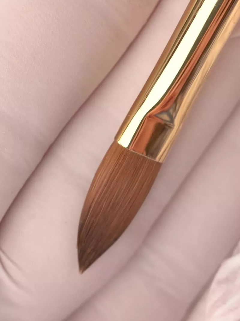 Купить кисть из меха колонка для моделирования акрилом ногтей 8К-А