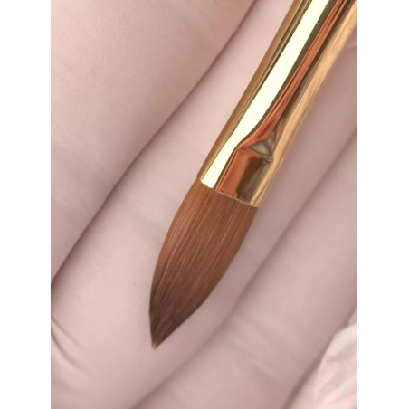 Купить кисть из меха колонка для моделирования акрилом ногтей 8К-А