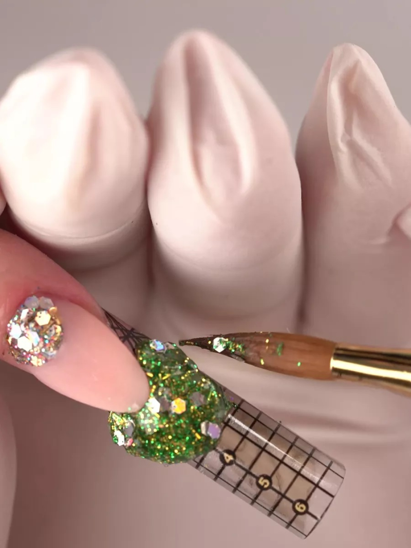 Купить кисть из меха колонка для моделирования акрилом ногтей 8К-А