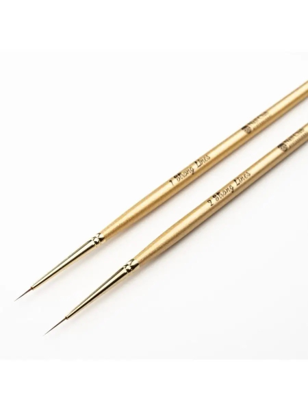 Купить тонкую маникюрную кисть для прорисовок гель-красками 2 Strong Lines