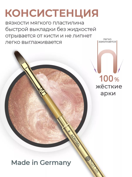 Акригель для моделирования и дизайна ногтей AGL-03 Glow Obsession