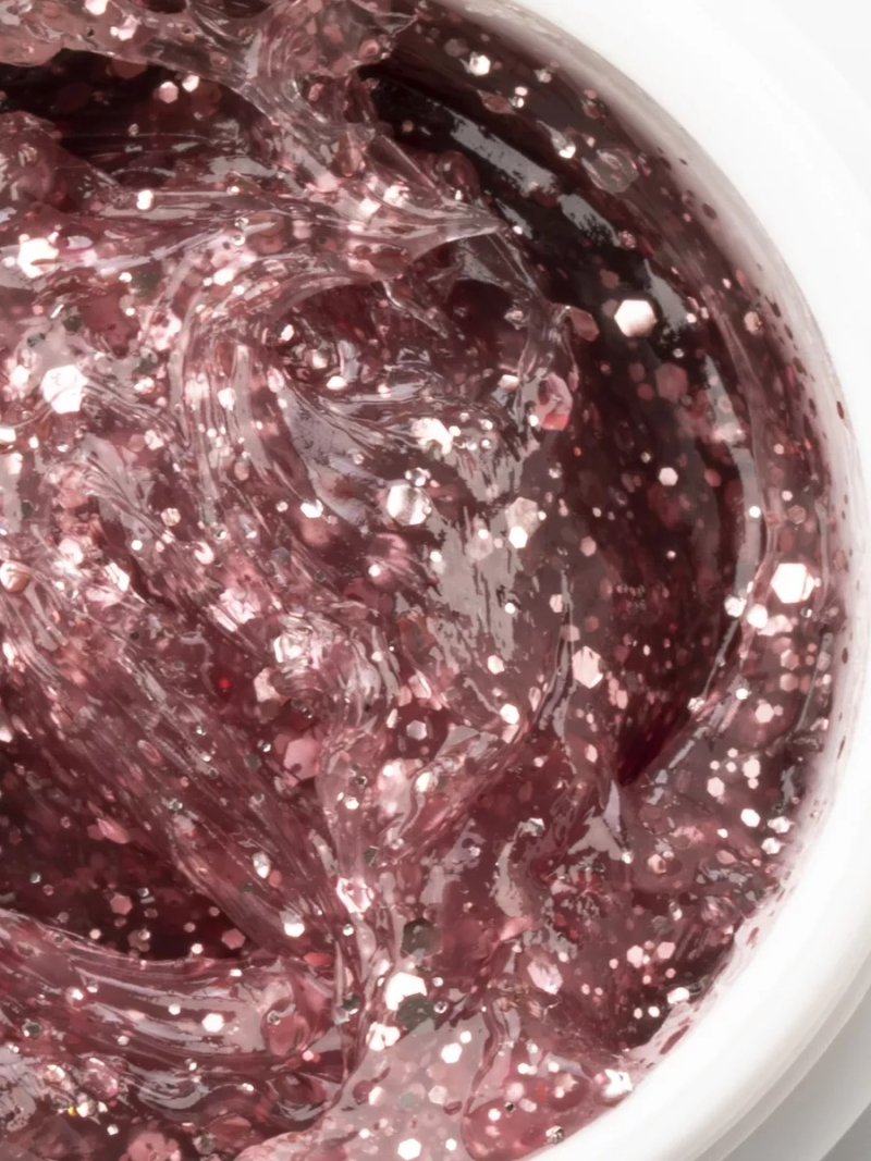 Акригель для моделирования и дизайна ногтей AGL-08 Pink Sequins