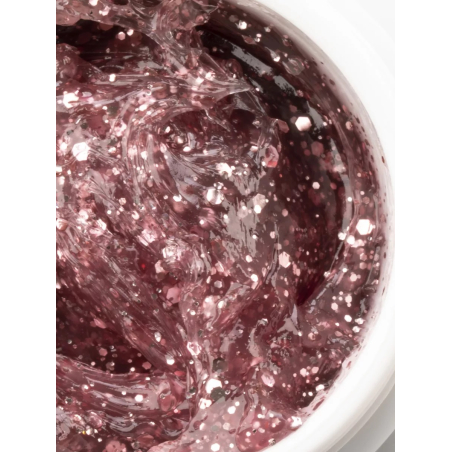 Акригель для моделирования и дизайна ногтей AGL-08 Pink Sequins